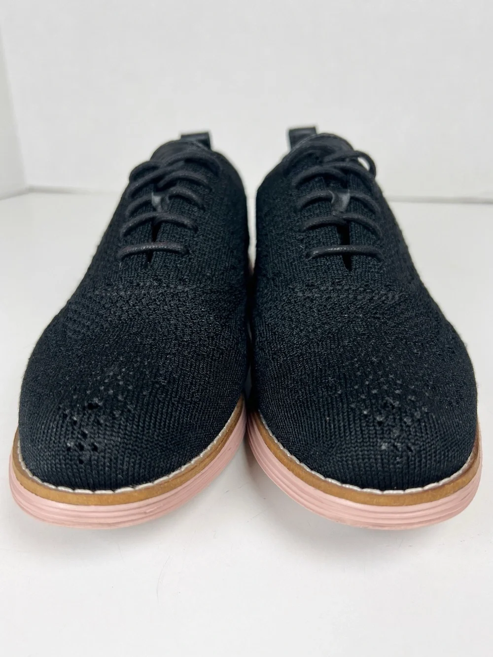 COLE HAAN Women’s Size 6B Black OriginalGrand Stitchlite Wingtip Oxford Loafer